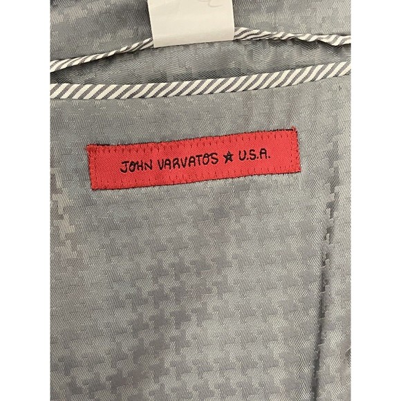 John Varvatos Wool Blazer Mens Size 40R Gray Sports Suit Jacket Notch Career - Picture 9 of 16